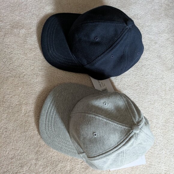 Reigning Champ 6-Panel Cotton Cap (x2) in Navy and Grey - Picture 1 of 8